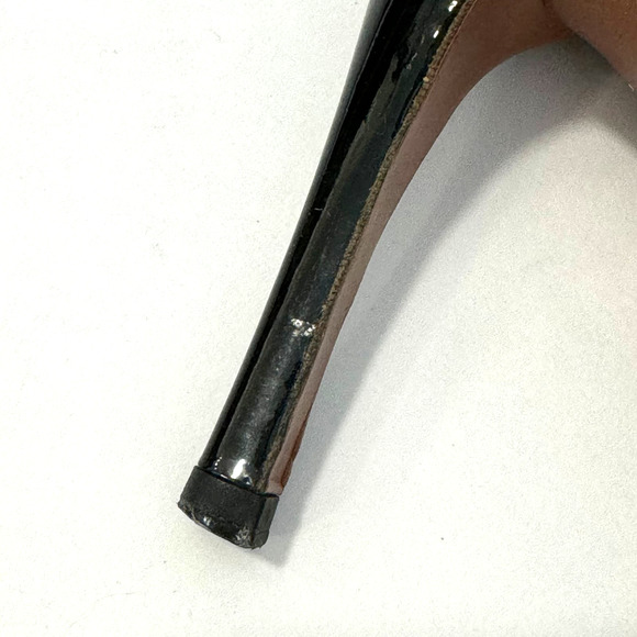 Alaia Black Patent Leather Pumps High Heels White Stitching Red Trim Size 36.5 - Picture 16 of 16